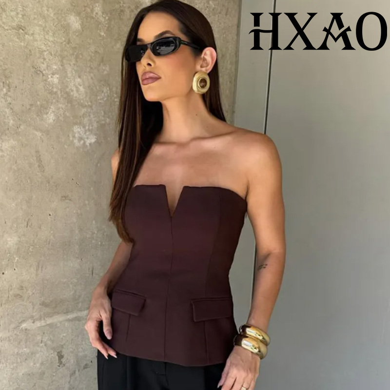HXAO Top senza spalline Corset - Strapless Bra Backless recensione e prezzo